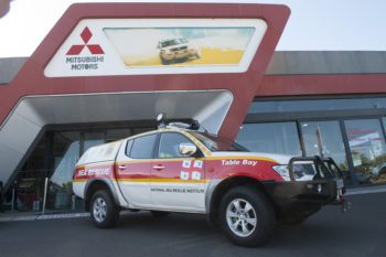 Mitsubishi Tritons are used by NSRI as Rescue vehicles.